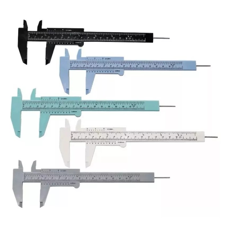 KFMX Calibrador Vernier Medidor Para Cejas Extensión De Pestañas