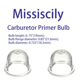 Missiscily 4-Pack 0057003 0057004 Carburetor Primer Bulb Replacement for Homelite Echo Stihl Robi Zama Primer Pouland 561635001 A01195A 0058001 12538108660
