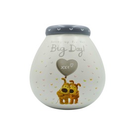 Pots of Dreams Smash Ceramic Money Box Savings Bank-Boofle Wedding Big Day, Multicolour, One Size