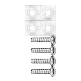 Cruiser Accessories 80230 License Plate Frame Fasteners, Standard-Steel