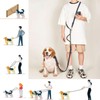 Fjquamitix Two Point Control Dog Leash, Reflective Stitching & Soft