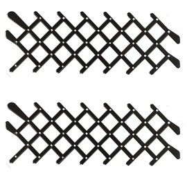 Missmister New Universal Adjustable Breather Mesh Dog Puppy Pet WINDOW VENT GUARD for Travel & Safety on Rear Car Window - One Size - NO TOOLS REQUIRED (2 Packs, Black)