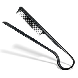 V-Shaped Hair Straightener Comb – Portable Wheat Straw Hairdressing Tool for Styling & Straightening, DIY Hairdressing Tool