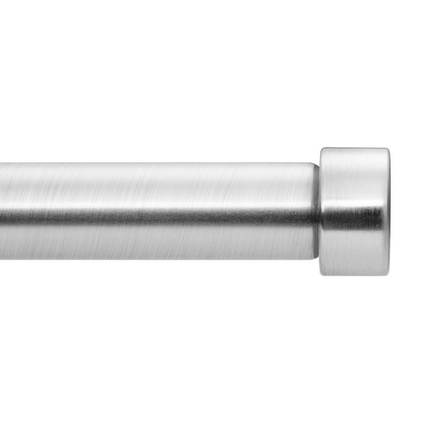 VOIIY Nickel Curtain Rods for Windows 48 to 84 Inch(4-7