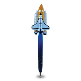 Planet Pens Space Shuttle Novelty Pen - Cute Fun & Unique Kids & Adults Office Supplies Ballpoint Pen, Colorful Space Writing Pen Instrument For Cool Stationery School & Office Desk Decor Accessories