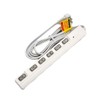 Hoshiko Shoji LED Switch with Lightning Surge, AC Power Tap,