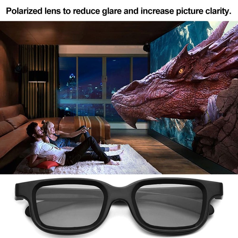 Giilayky Giilayky 10Pcs Polarized Passive 3D Glasses for Cinema IMIX