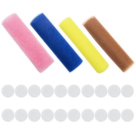 4-Pack Exfoliating Mesh, 20 Compressed Towels, Exfoliating Sponge, Adult Bath Sponge, Exfoliating Wash Cloth, Bath Sponge, Shower Sponge, Shower Scrub, Body Washing Mesh
