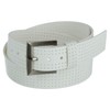 Danbury 38 MM Mens Silicone Belt, White, 36