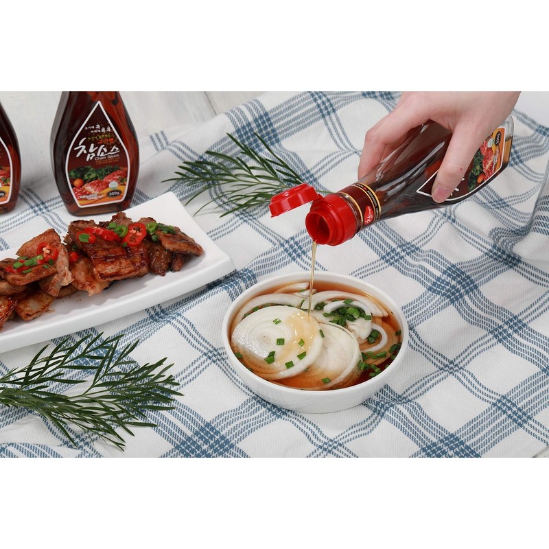 Woori Cham Sauce Pack of 3 10.6 Ounces Korean BBQ