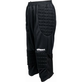 uhlsport Kinder 3/4 Torwarthose, schwarz, XS