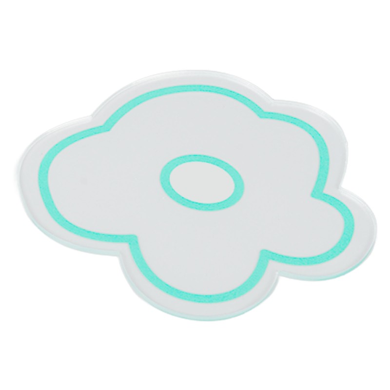 5pcs Nail Art Palette High Transparency Double Sided Thick Flower