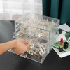 Acrylic Jewelry Box With 5 Drawers Clear Earring Storage Organizer