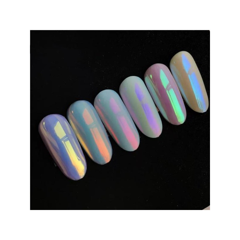 Aurora 10g/lot 오로라 인어 크롬 네일 안료 [06 회색] 10g/lot