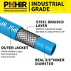 POHIR 100ft Pressure Washer Hose 3/8" 4800 PSI, Kink Resistant