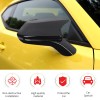 CheroCar Carbon Fiber Side Mirror Cover Horn Cap Decor for