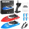 Twister.CK 2PACK RC Boat,Remote Control Boats for Kids and Adults,10km/H