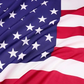 FLAGBURG American Flag 150 x 240 cm XXL America Flag with Brass Eyelets, Vibrant Colour, Canvas Header and Double Stitched Suitable Durable USA Flag for Outdoor and Indoor Use