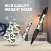 1x Black Ballpoint Pen (Photo Insert) - Vintage Christmas Tree