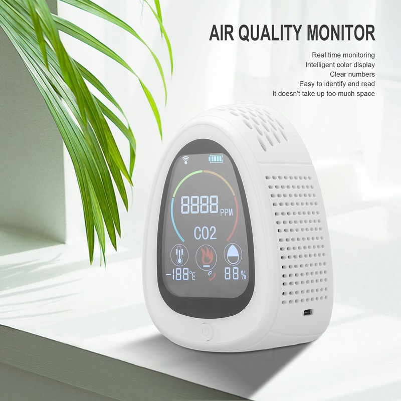 Carbon Dioxide Detector Intelligent WIFI Connect Carbon Dioxide Smoke Alarm