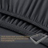 PiccoCasa Box Spring Cover Stretchy Fabric Wrap Around 4 Sides