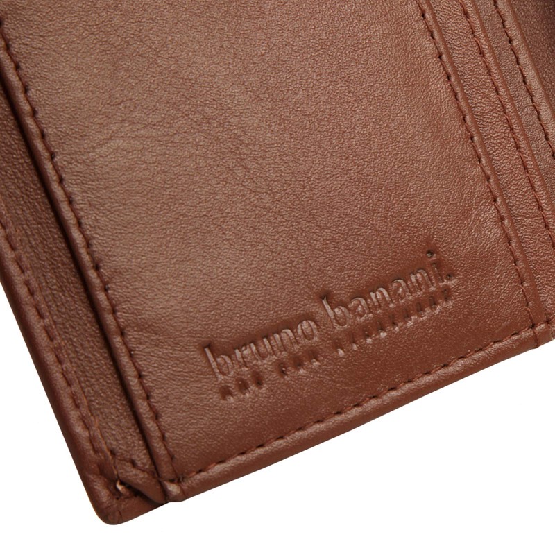 bruno banani Genuine Leather Men's Slim Wallet, Wallet with Coin