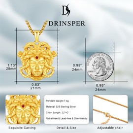 DRINSPER Hecate Wiccan Triple Moon Goddess Necklace Tetragrammaton Nudo De Bruja Plata 925 Original Sterling Silver Cat Moon Pendant Hekate Witch Necklace Amulet Witchy Jewelry Gifts for Women Men