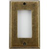 Classic Accents Aged (Matte) Antique Brass 1 Gang GFI/Rocker Wall Plate