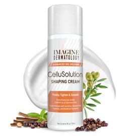 CelluSolution Caffeine Body Cream – Caffeine, Guarana, Licorice, & Niacinamide with Hyaluronic Acid, Hydrating Skin Cream Mess-Free Pump Bottle, 150ml/5oz - Island-Inspired Fragrance