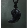 [NeoVenus] Natural Stone Magatama Necklace Blue Gold Stone (1 Piece),