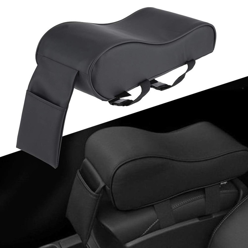 Universal Car Armrests Pad, Leather Armrest Pad Memory Foam Auto