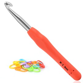 Vodiye Crochet Hooks, Professional Extra Long  9mm Crochet Hook, Ergonomic Handle Crochet Hooks Set, Crochet Needle for Beginners and Experienced Crochet Hooks Lovers