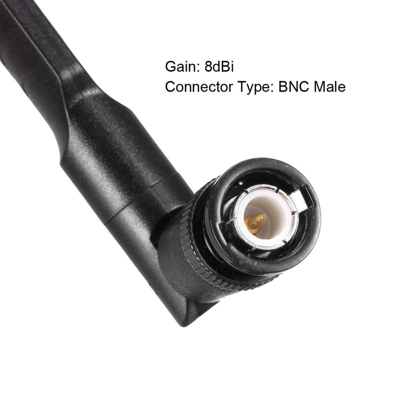 sourcing map WiFi Antenna 8dBi SMA/RP-SMA/BNC/N Plug 2.4/5.8GHz Omni Compatible