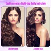 2pcs Wind Shaping Styling Combs for Fluffy Bangs, 3-Tooth &