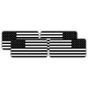 Reflective Stealthy American Flag Hard Hat Stickers | Black Ops