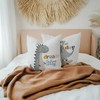 KAIOUS Dinosaur Pillow Case, Dream Big Dinosaur Dino Throw Pillows