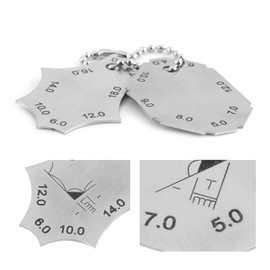 Welding Gauge, Two Piece Fillet Weld Set Gage, Fillet Weld Tee Joint Welding Inspection Test Ulnar for Checking Leg Length and, Thickness Gauges