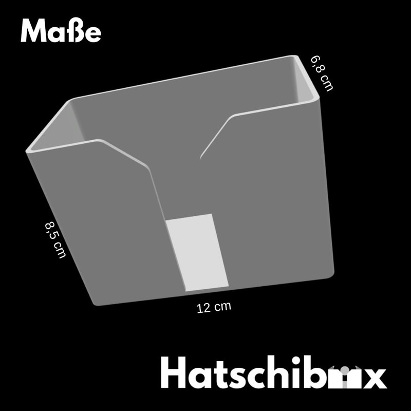 Hatschibox Black Wood, Tissue Box - Stylish Tissue Box, Refillable