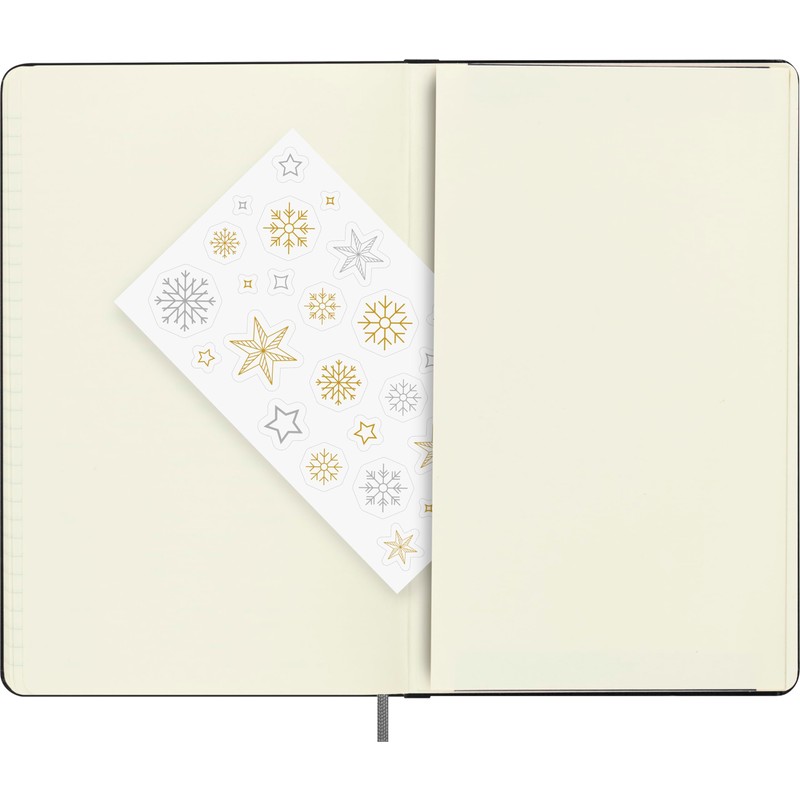 Moleskine Festive Holiday Notebook, Hard Cover, Ruled, Large (5" x