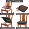 BUYUE Dining Room Chair Seat Covers Set of 4, TPU