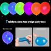 100 Pcs UV Neon Balloons, Blacklight Reactive Fluorescent Balloons 80s