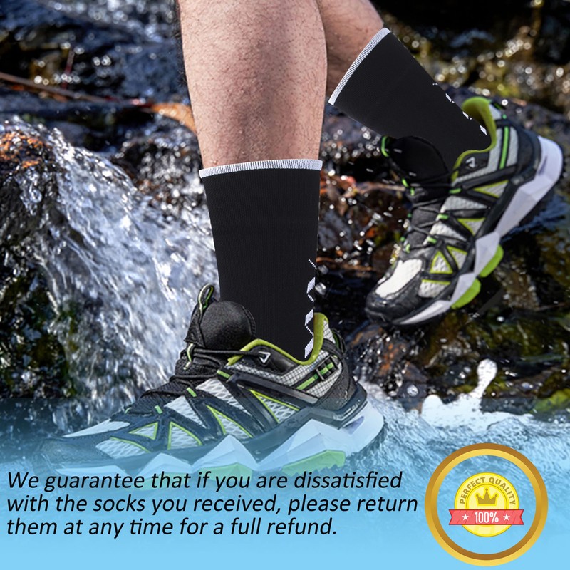 Agdkuvfhd Waterproof Hiking Socks, Men Women Warm Breathable Neoprene Skiing