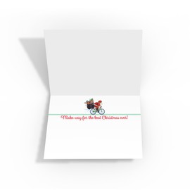 Stonehouse Collection | New York City Santa Christmas Cards | NYC Christmas Cards | 12 Manhattan Christmas Cards & Envelopes (Santa in Traffic)