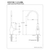 Kingston Brass Gourmetier KS3192BL Vintage Single Handle Water Filtration Faucet,