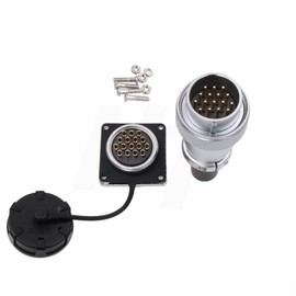 HangTon WS28 16 Pin Aviation Circular Power Connector 10A Male Plug Female Socket Dustproof Heavy Duty Industrial Electrical High Voltage 14awg