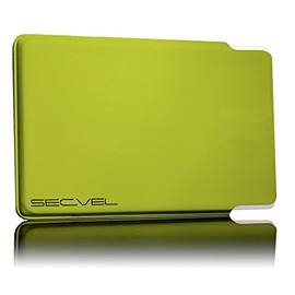 SECVEL card protection sleeve young style - PROTECTION against RFID/NFC and magnetic fields - Lemon