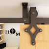 TSMST 8FT Ceiling Mount Sliding Barn Door Hardware Closet Track