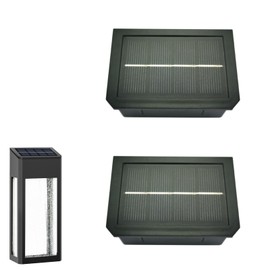 Yotopow 2 Pack Solar Light Replacement Top for Outdoor Fence Lights and Wall Lights, Solar Light Inserts 10Lumens Waterproof, 2 Lighting Mode - Color Changing and Warm White