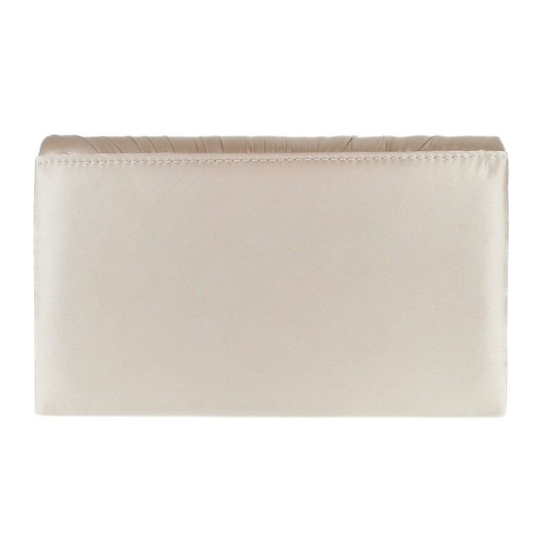 Girly Handbags Women's Satin Pleated Clutch Bag, neon yellow