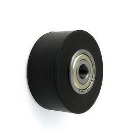 48 x 22 mm Bore 8 Plastic Roller Polyamide Double Storage Pallet Fixer Wheel for Pallet Truck Nylon Roller Diameter 48 mm with Ball Bearing